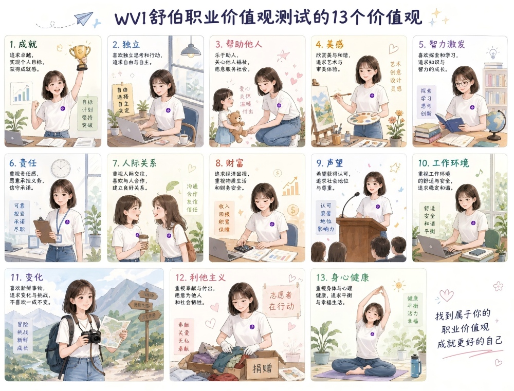 WVI舒伯的职业价值观测试
