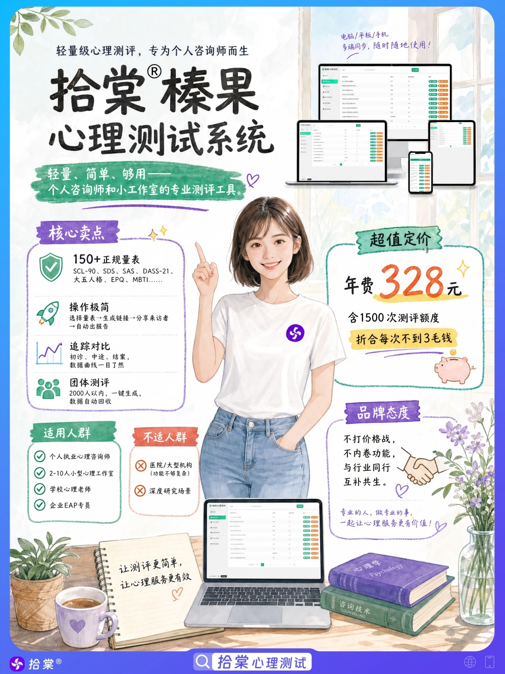 拾棠®榛果心理测试系统
