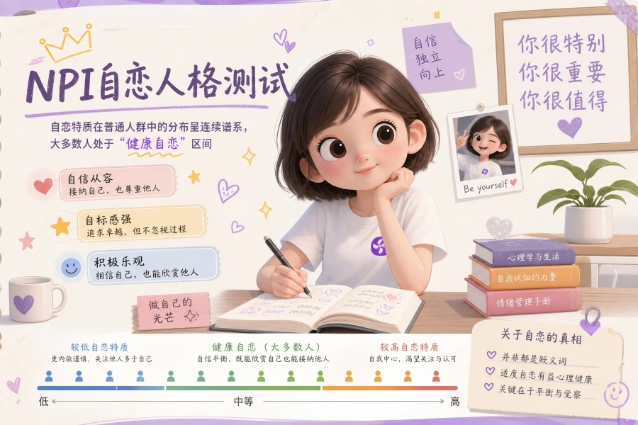 NPI自恋人格测试-拾棠心理测试