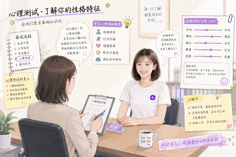 通过心理测试了解应聘者的性格特征