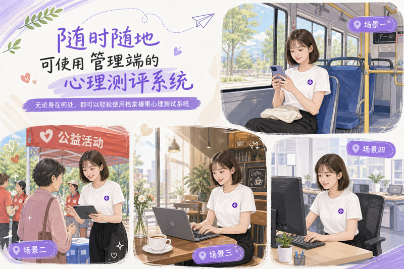 拾棠心理测试系统多场景使用